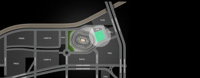 Seat view from TRD Pro Lot