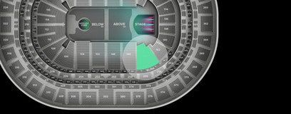 Seat view from Prime Loge