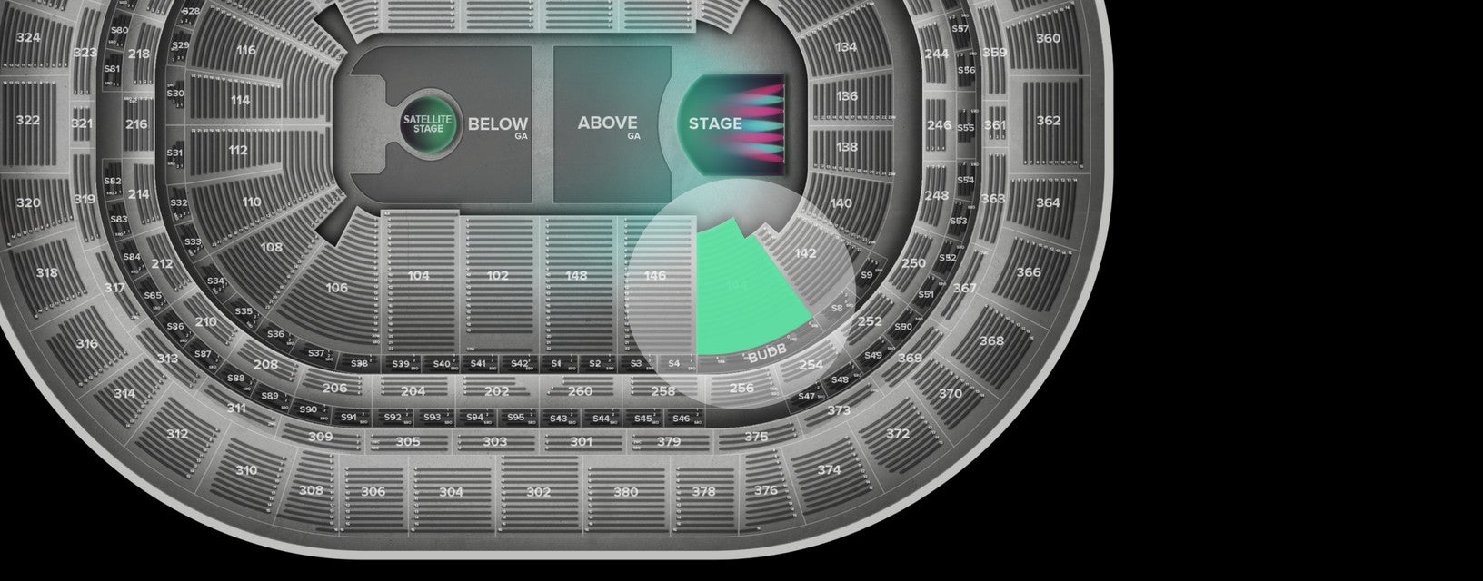 Seat view from Prime Loge