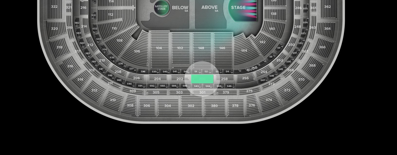 Seat view from Club Side