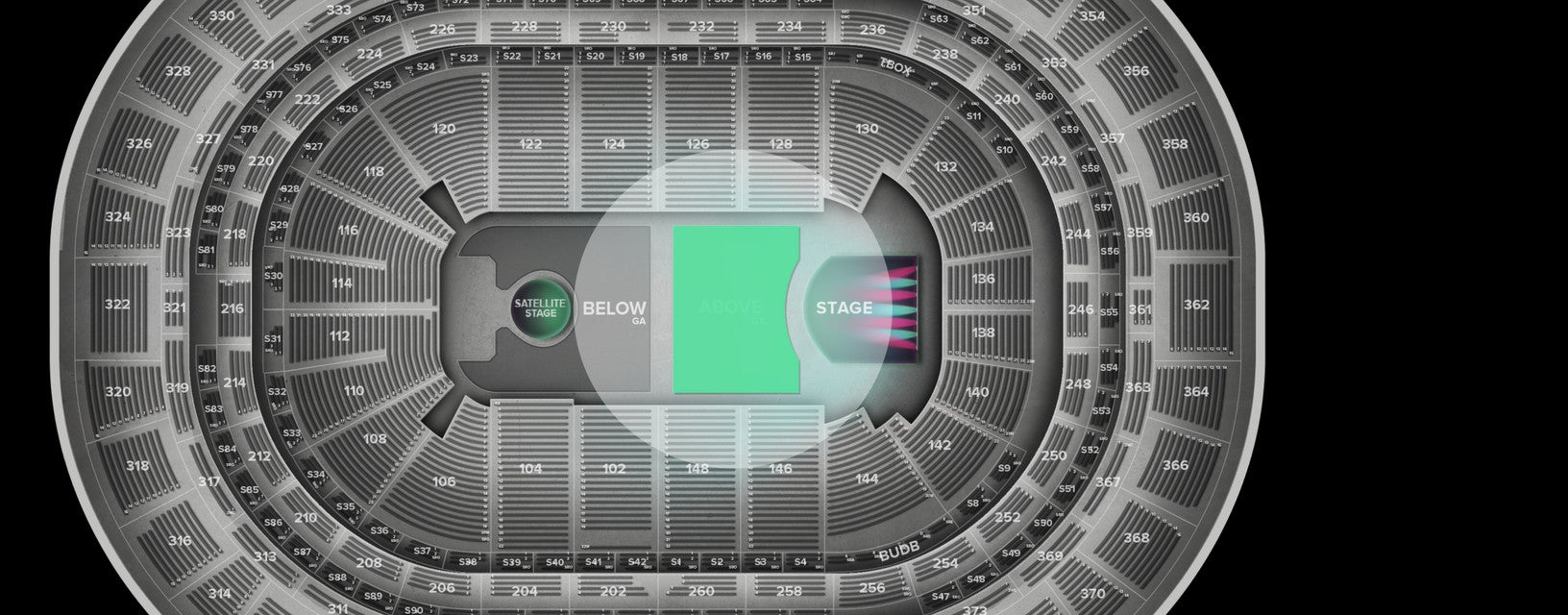 Seat view from ABOVE GA