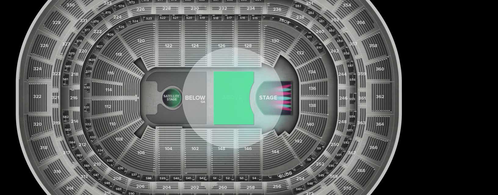 Seat view from ABOVE GA
