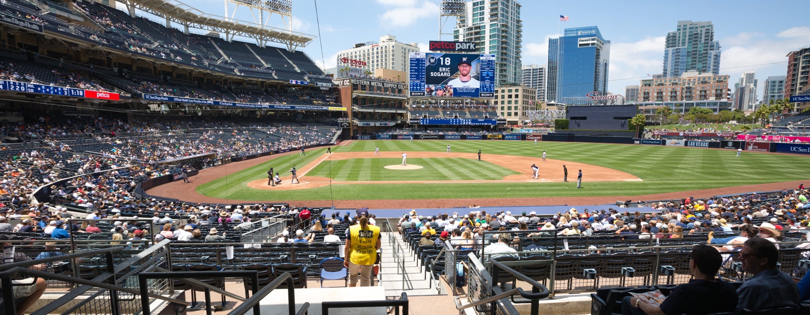Seat view from Field Box VIP