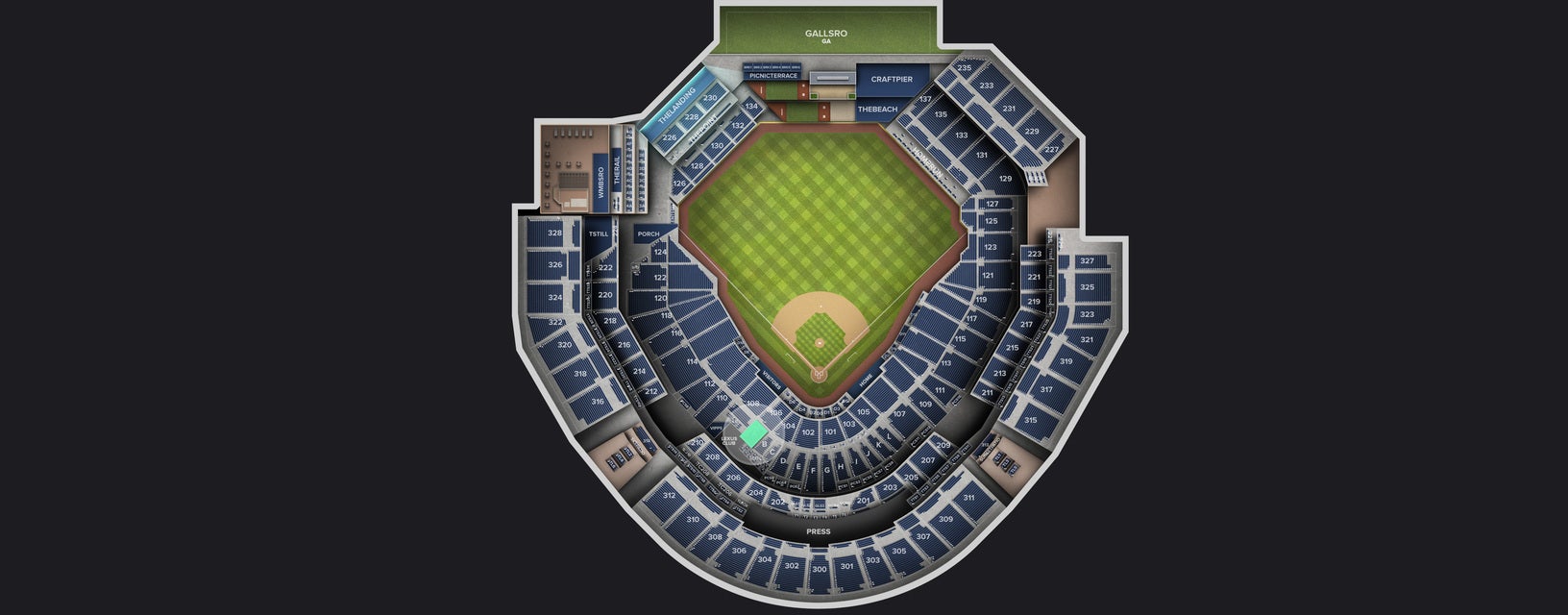 Seat view from Premier Club
