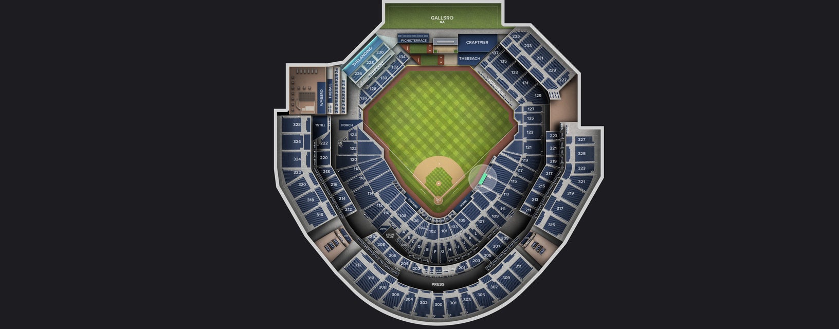 Seat view from Dugout