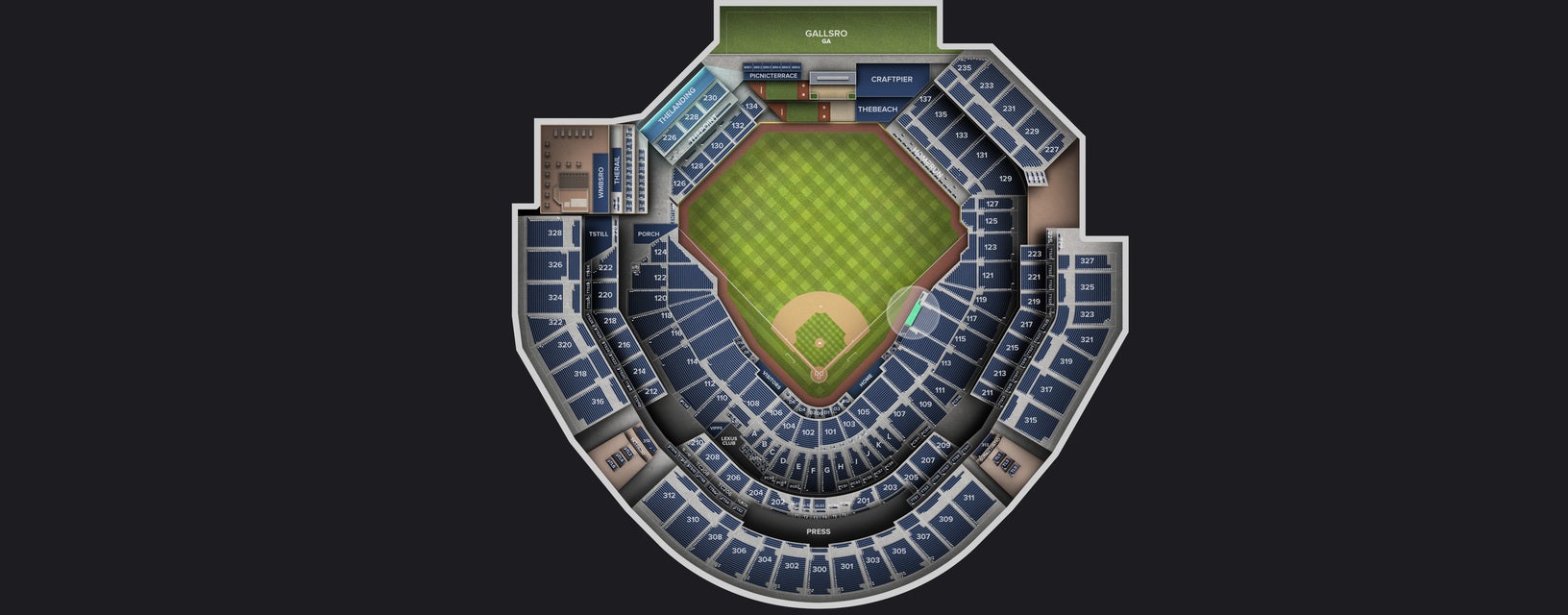 Seat view from Dugout