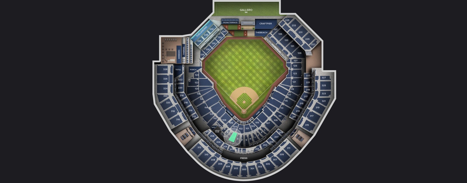 Seat view from Premier Club