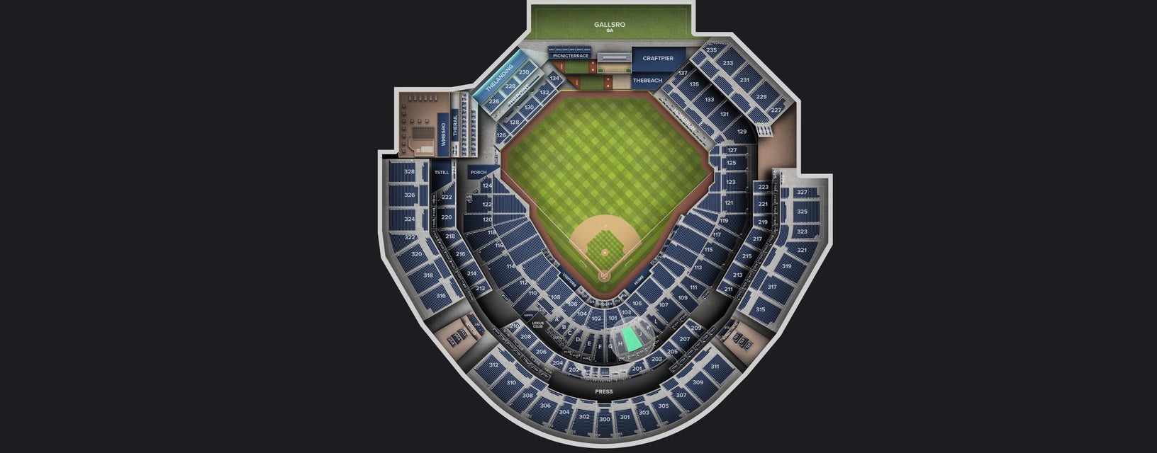 Seat view from Premier Club