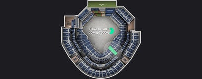 Seat view from Field Box VIP