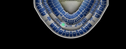 Seat view from Toyota Terrace VIP