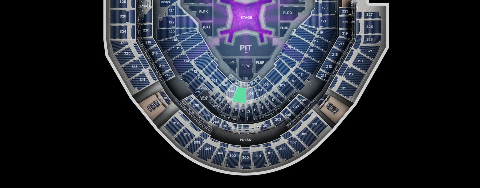 Seat view from Lower