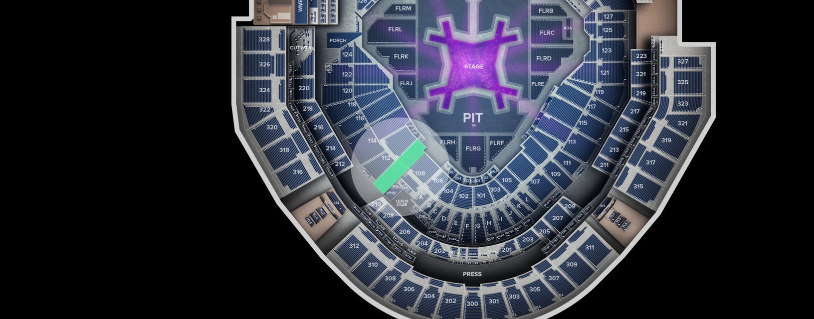 Seat view from Lower