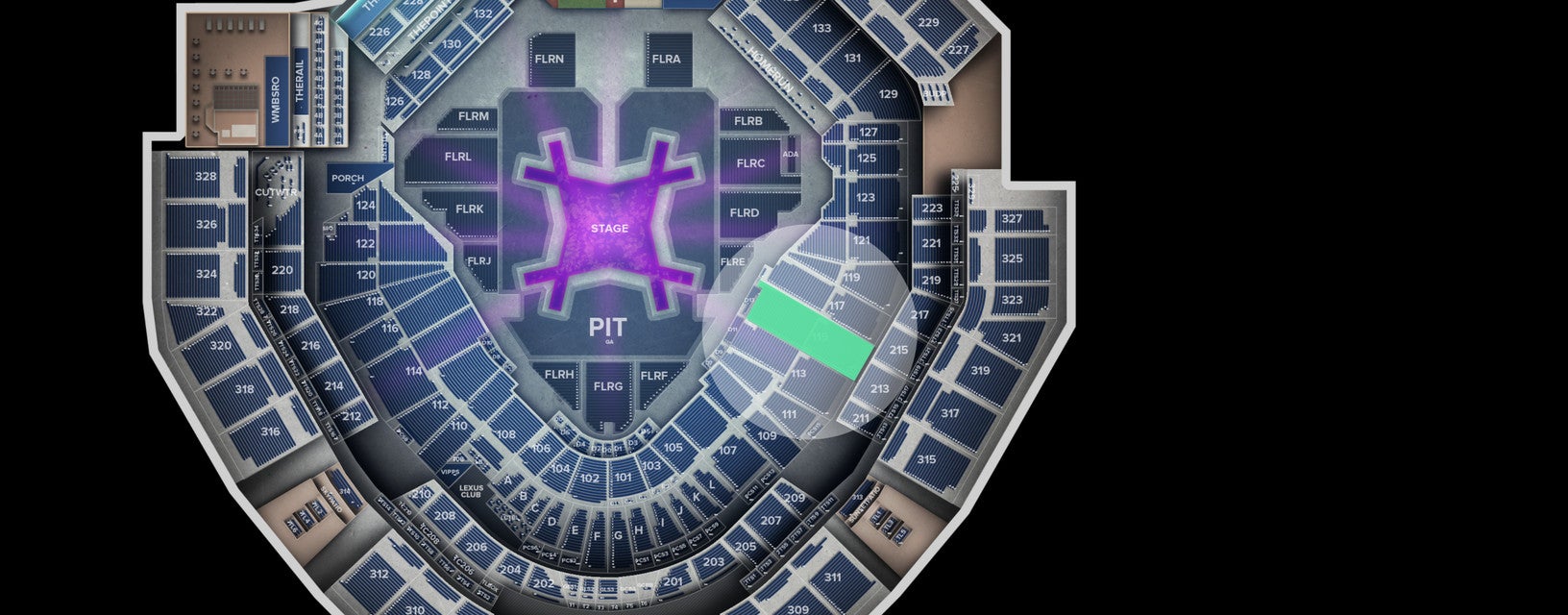 Seat view from Lower