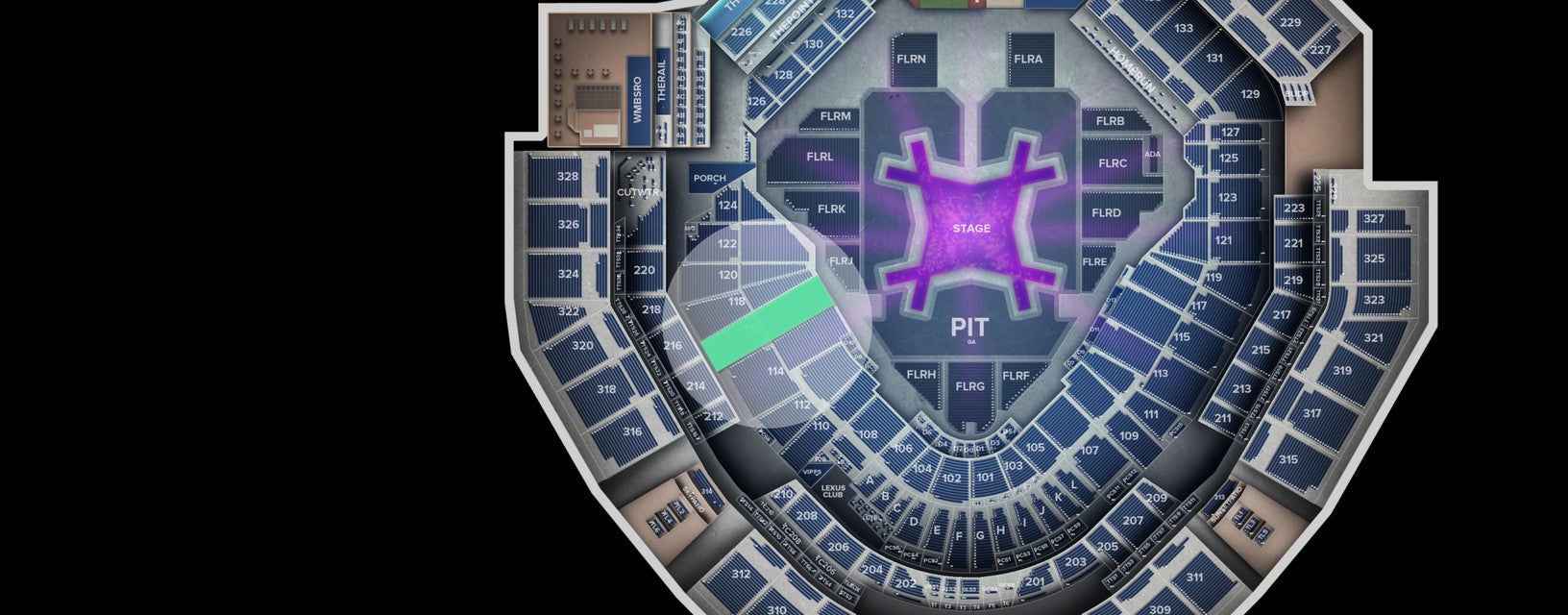 Seat view from Lower