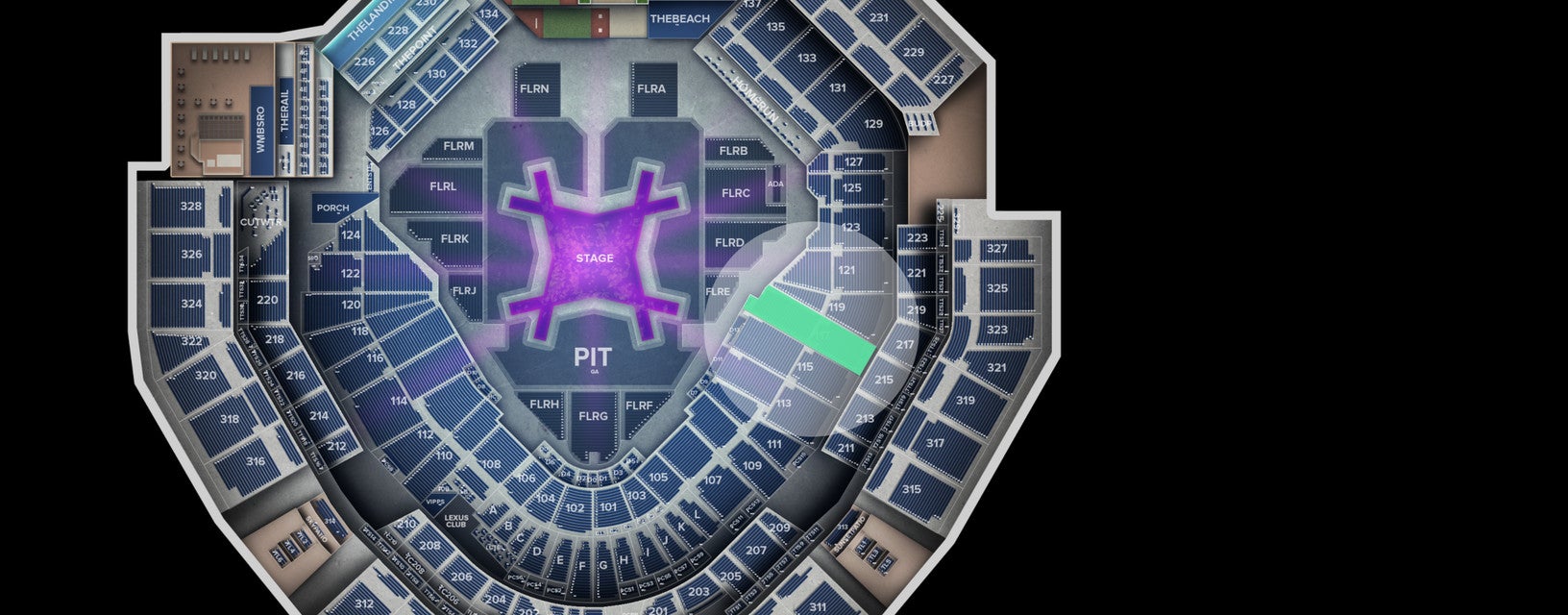 Seat view from Lower