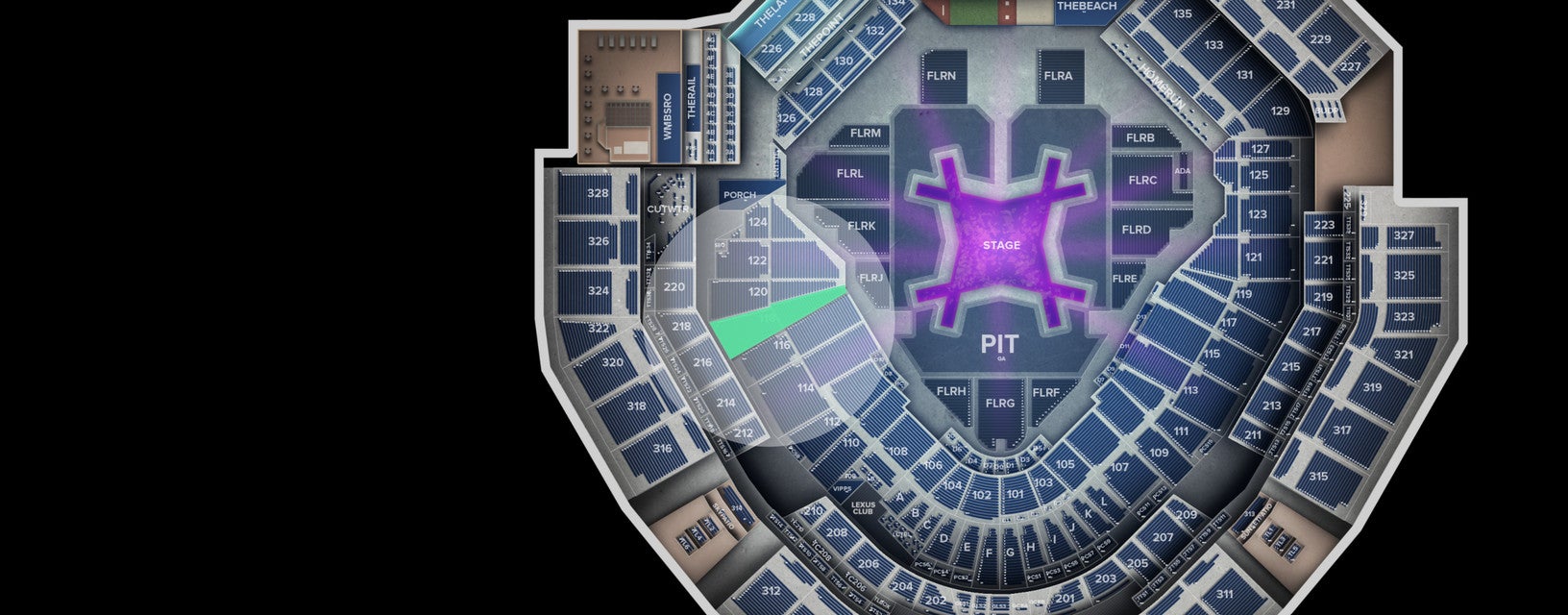 Seat view from Lower