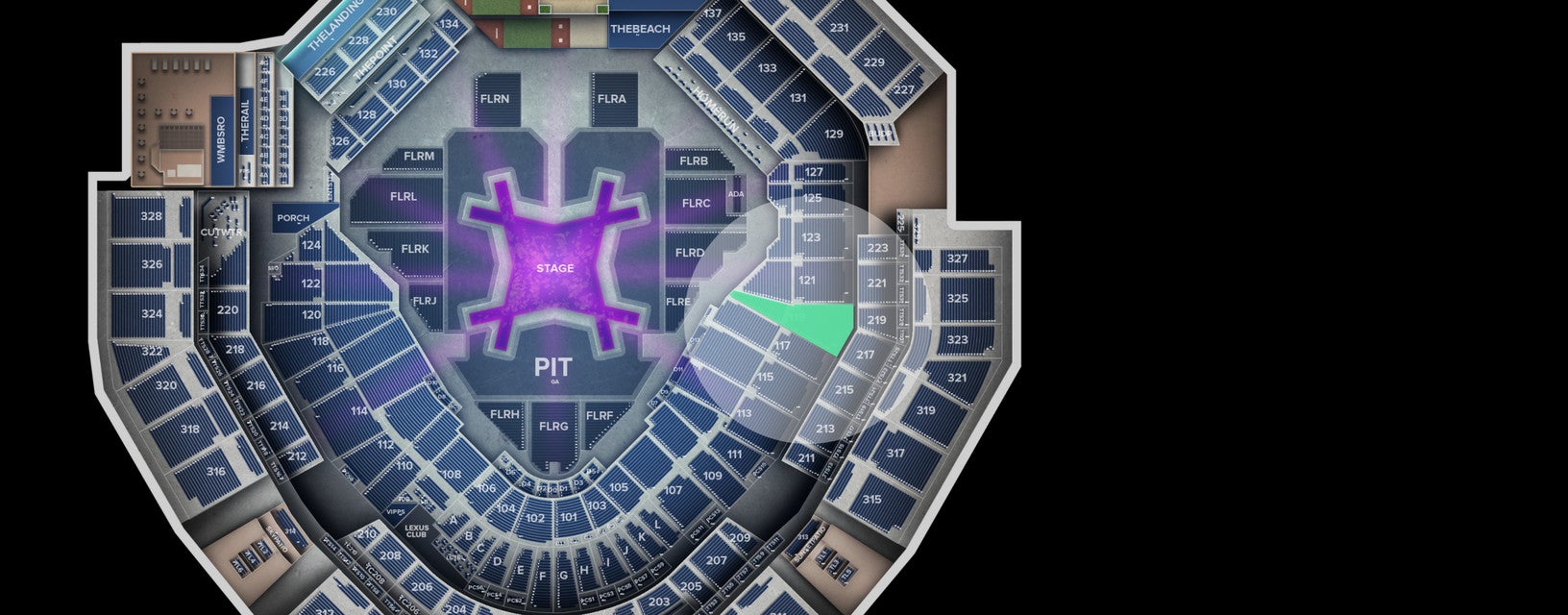 Seat view from Lower
