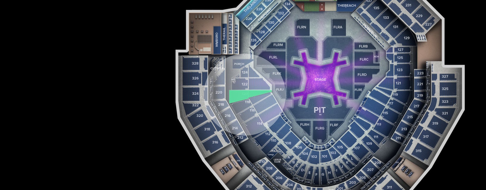 Seat view from Lower