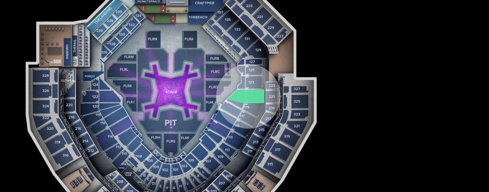 Seat view from Lower