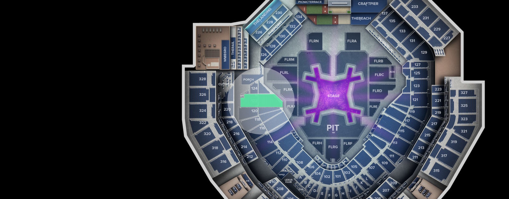 Seat view from Lower