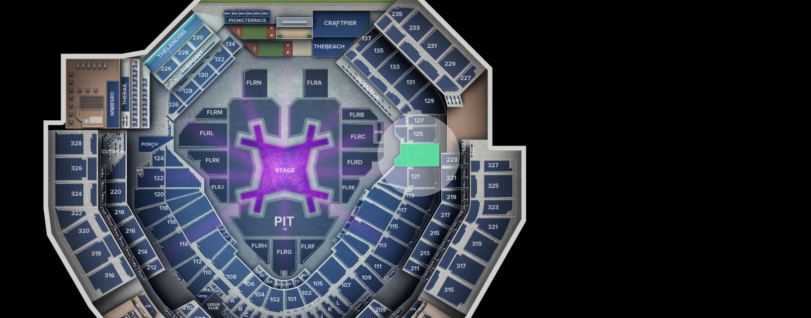 Seat view from Lower