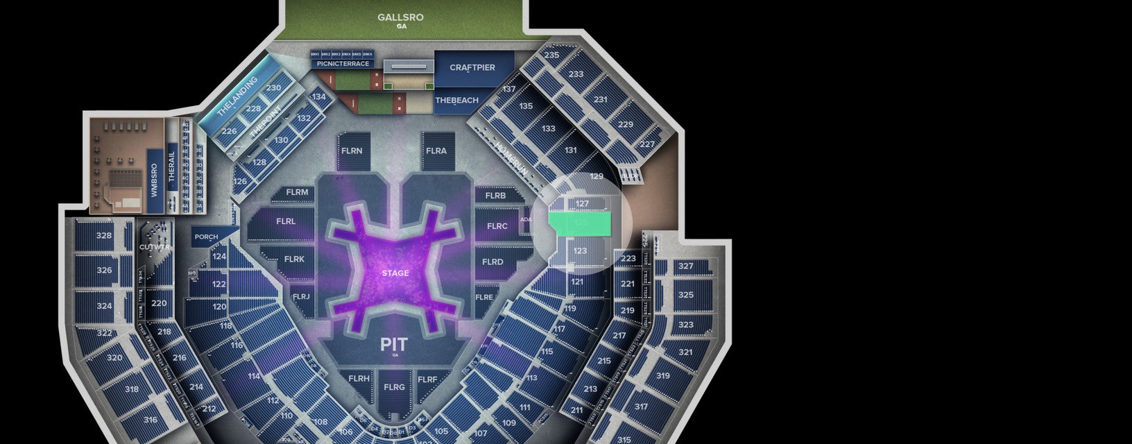 Seat view from Lower