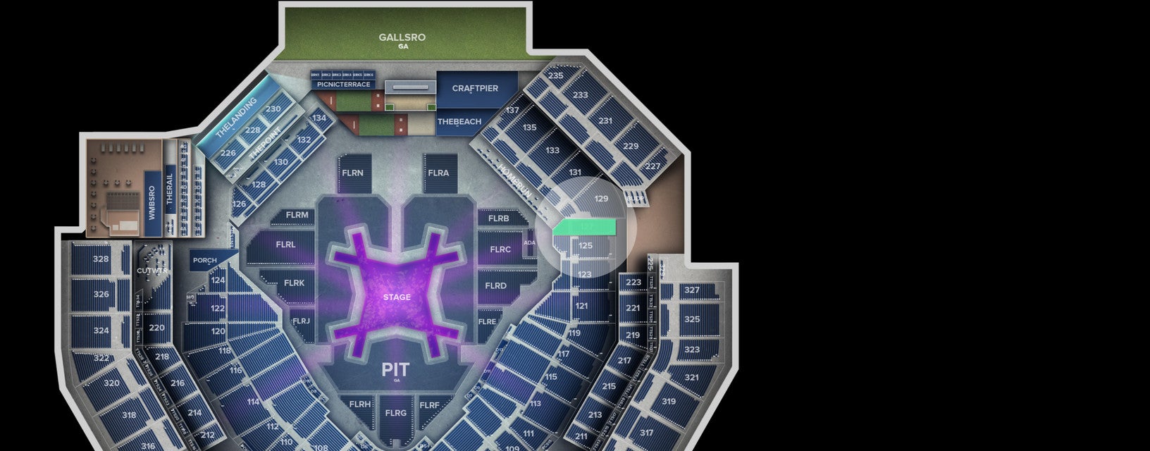 Seat view from Lower