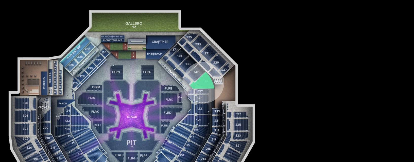 Seat view from Lower