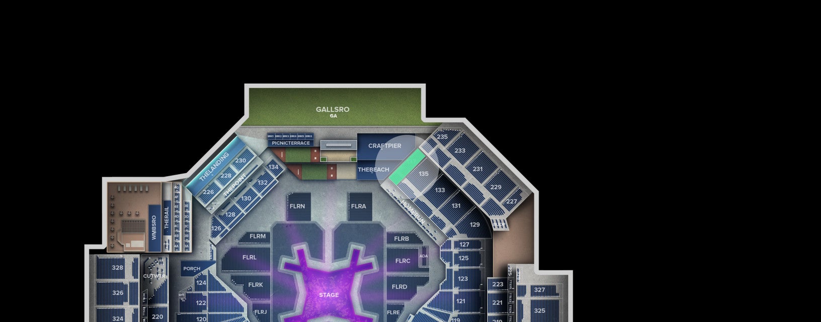 Seat view from Lower