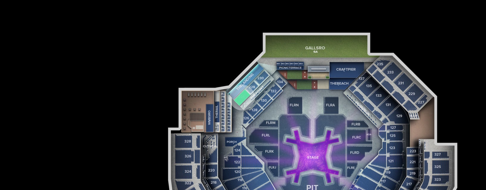 Seat view from Middle