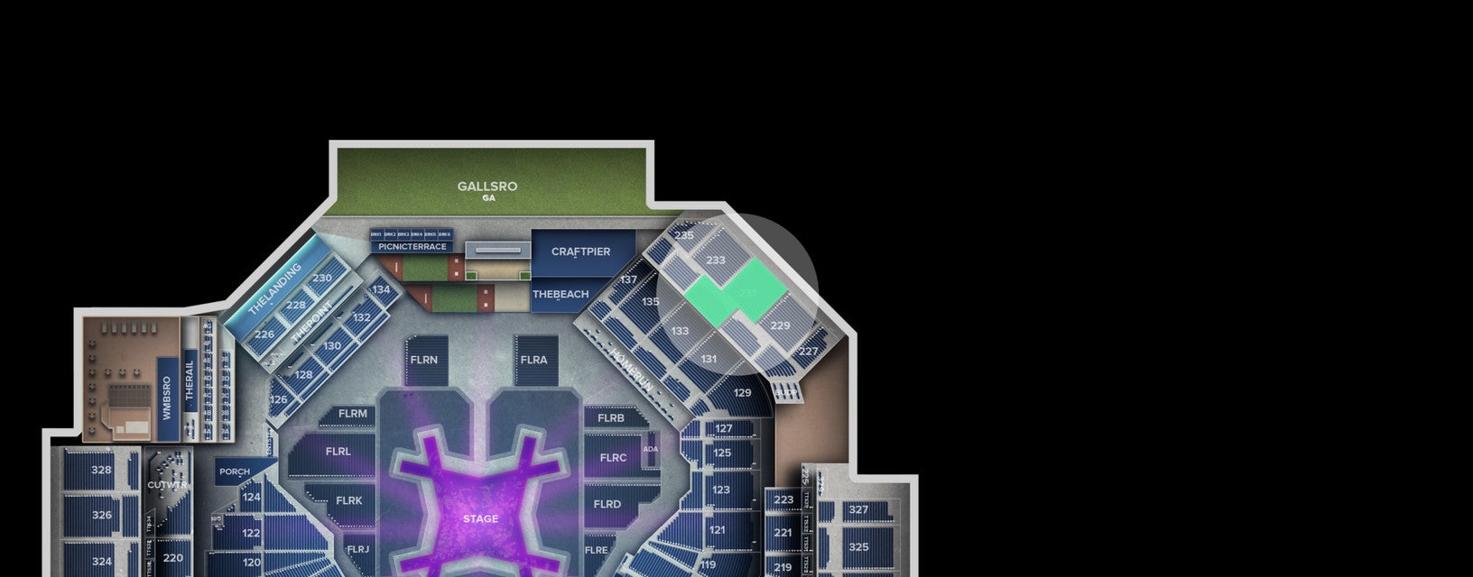 Seat view from Middle