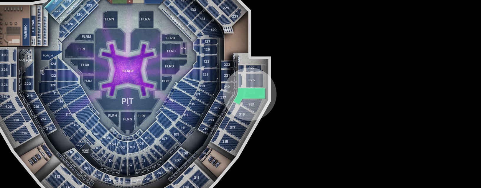 Seat view from Upper