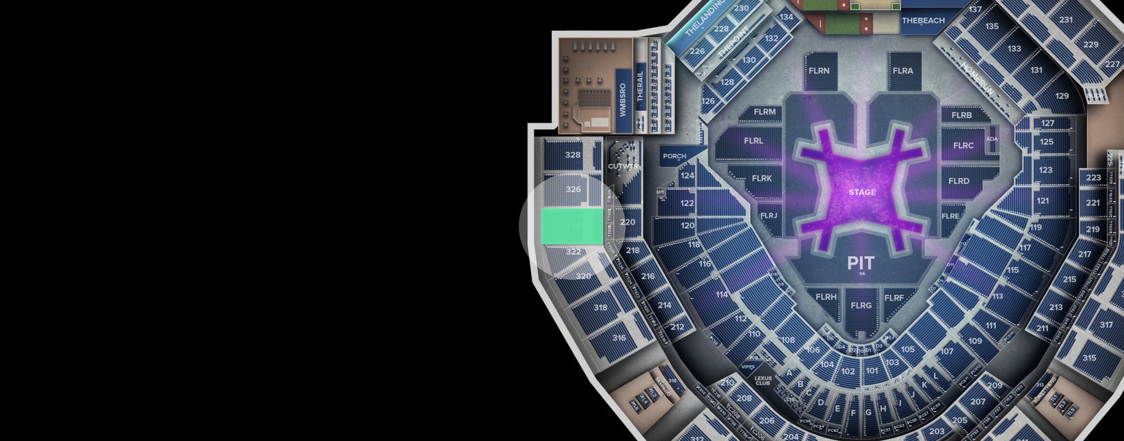 Seat view from Upper
