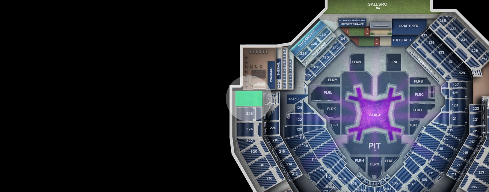 Seat view from Upper