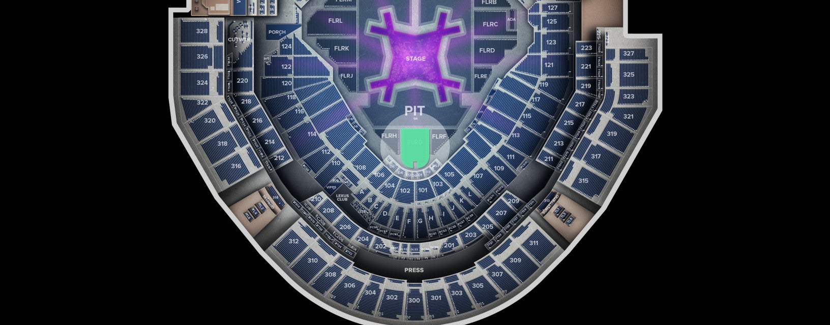 Seat view from Floor