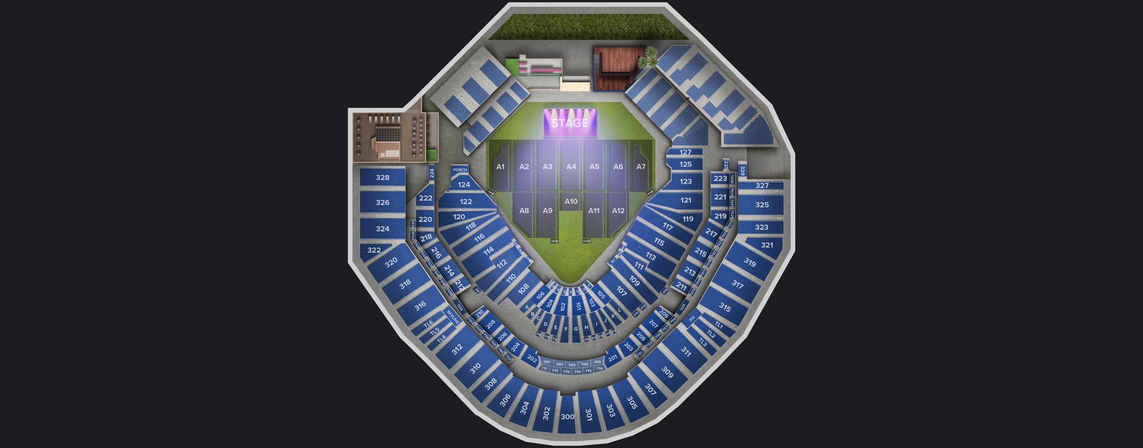 Seat view from General Admission
