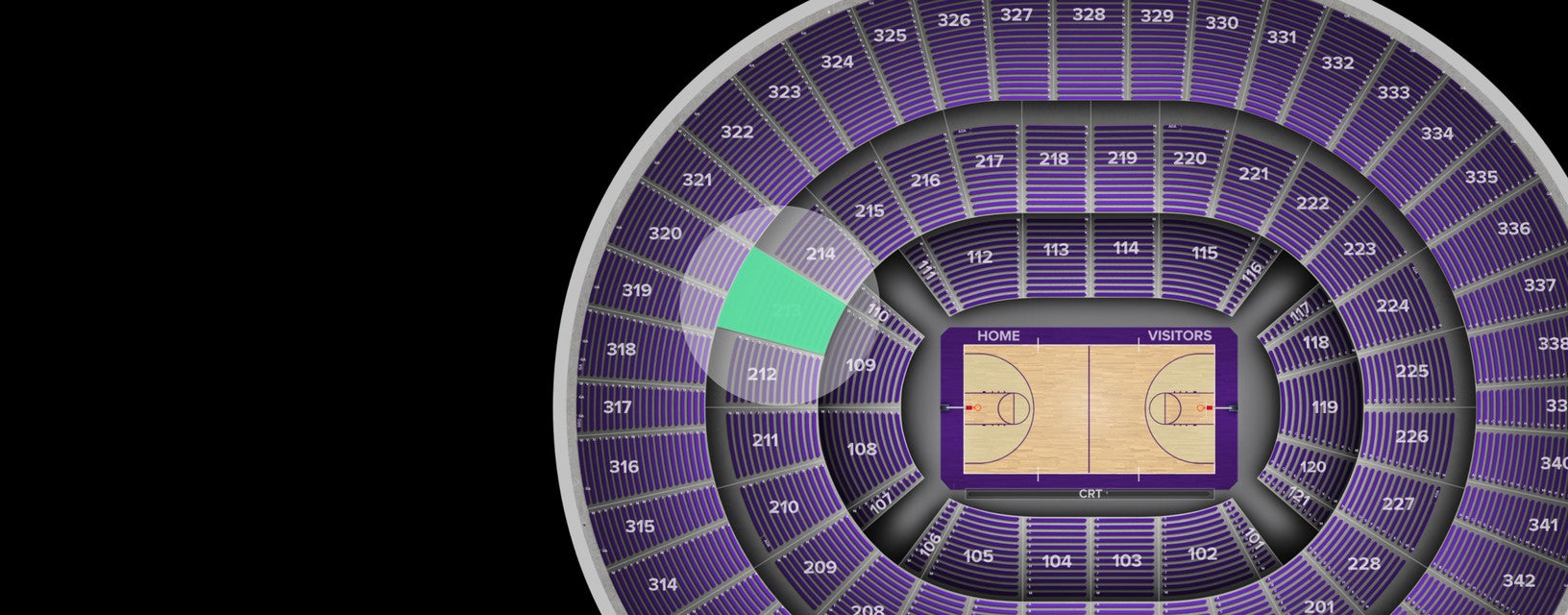 Seat view from Middle Baseline