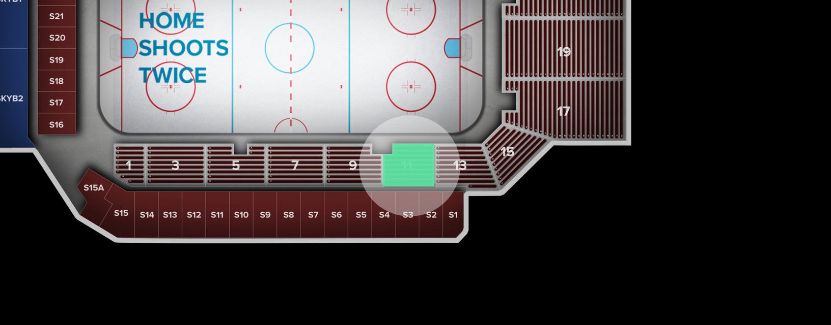 Seat view from Arena Level