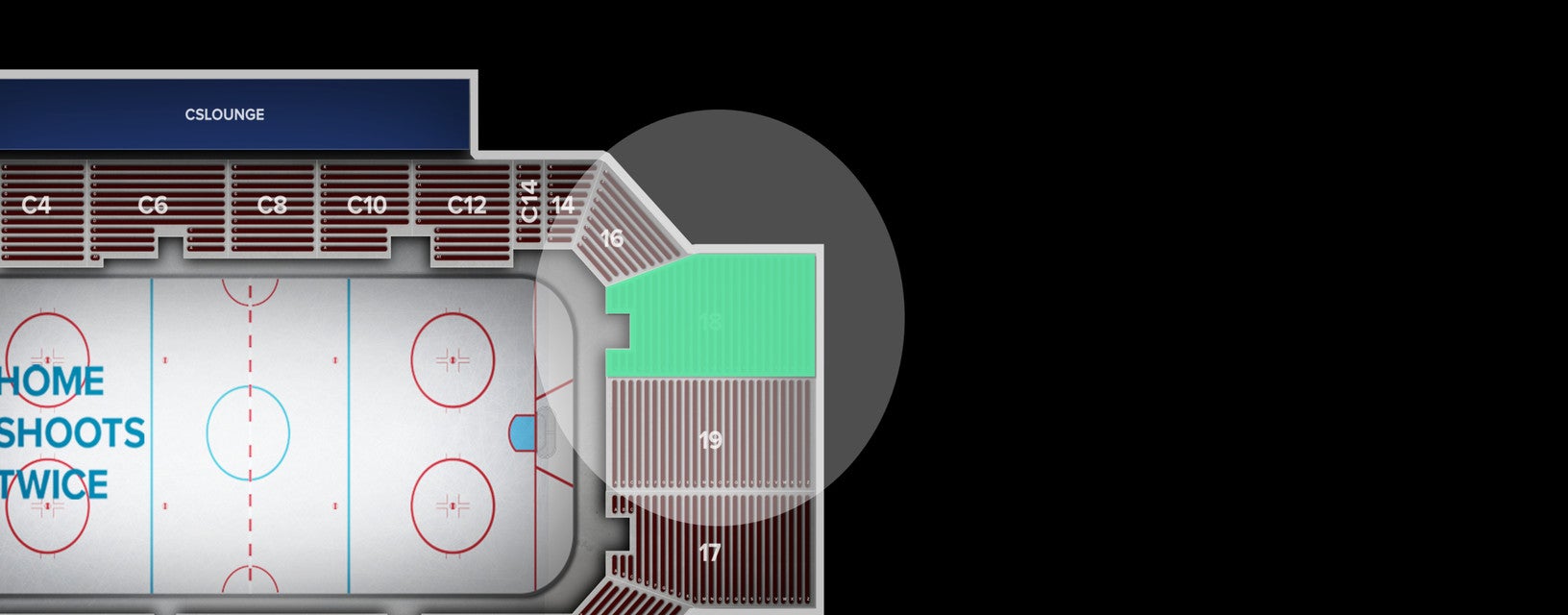 Seat view from Arena Level