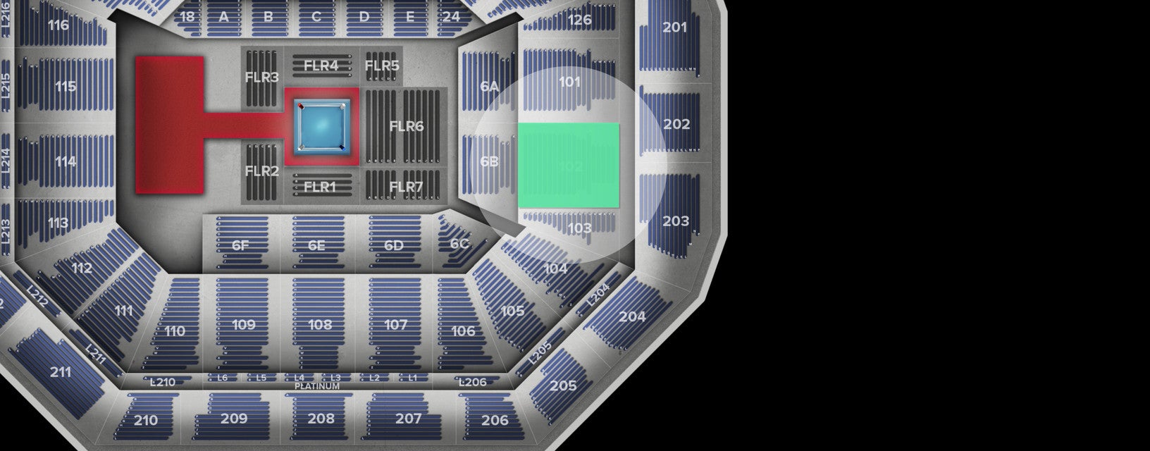 Seat view from Lower