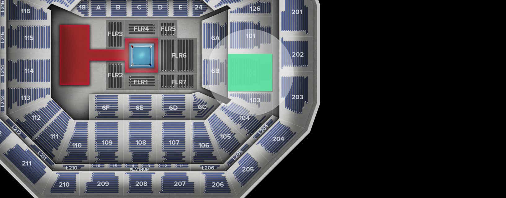Seat view from Lower