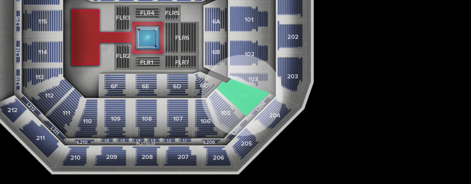 Seat view from Lower