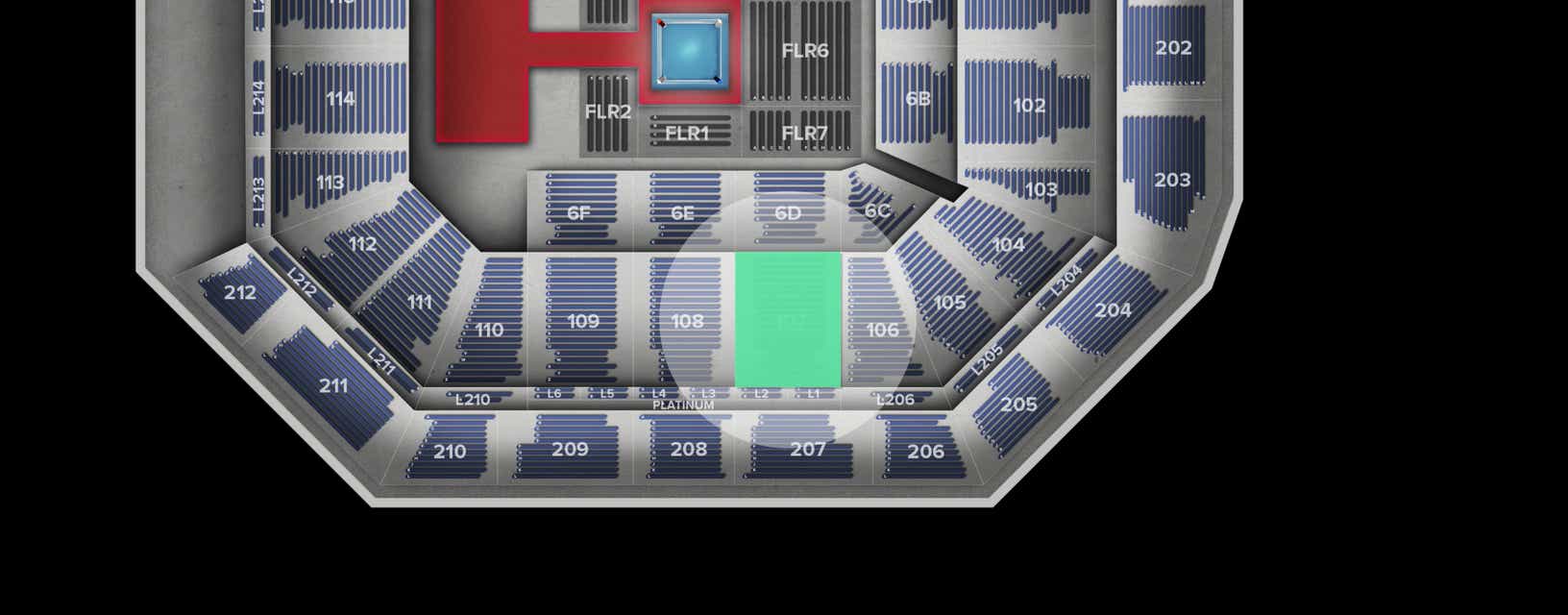 Seat view from Lower