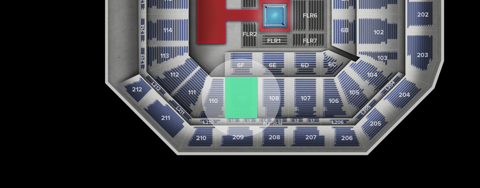 Seat view from Lower
