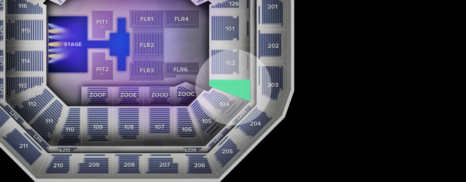 Seat view from Lower