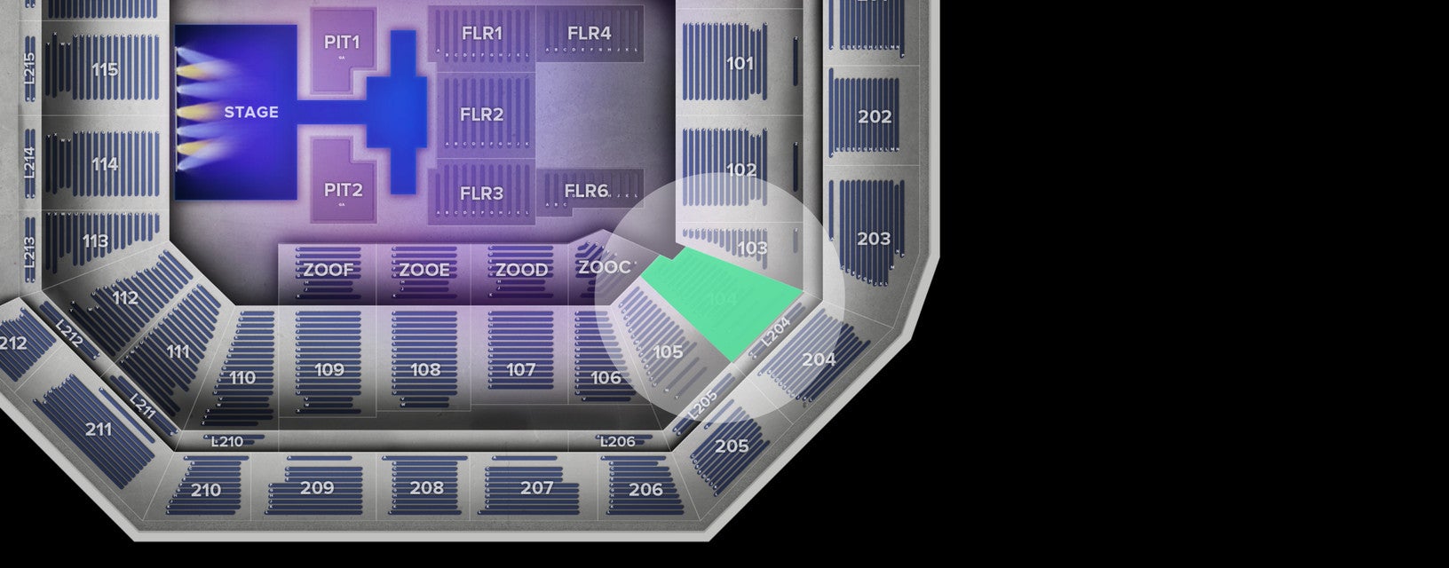 Seat view from Lower