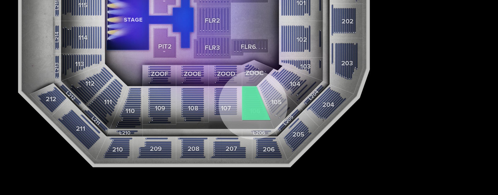 Seat view from Lower