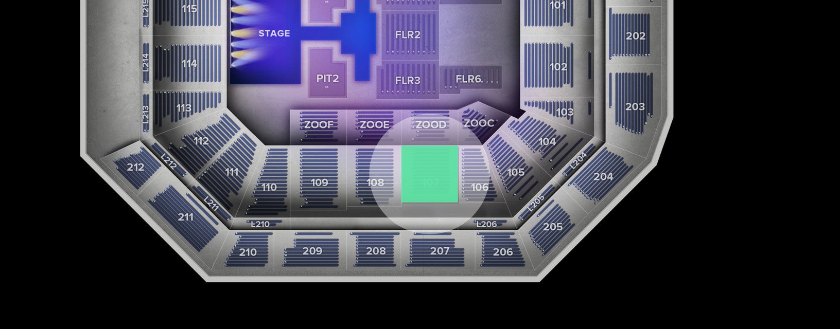 Seat view from Lower