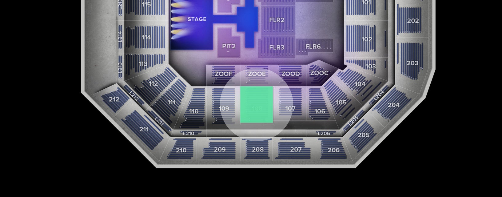 Seat view from Lower