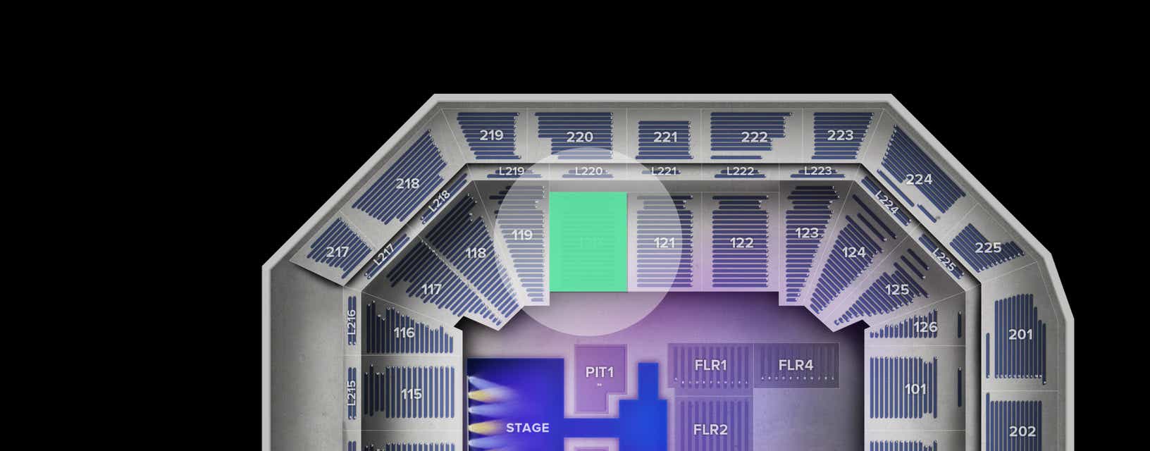 Seat view from Lower